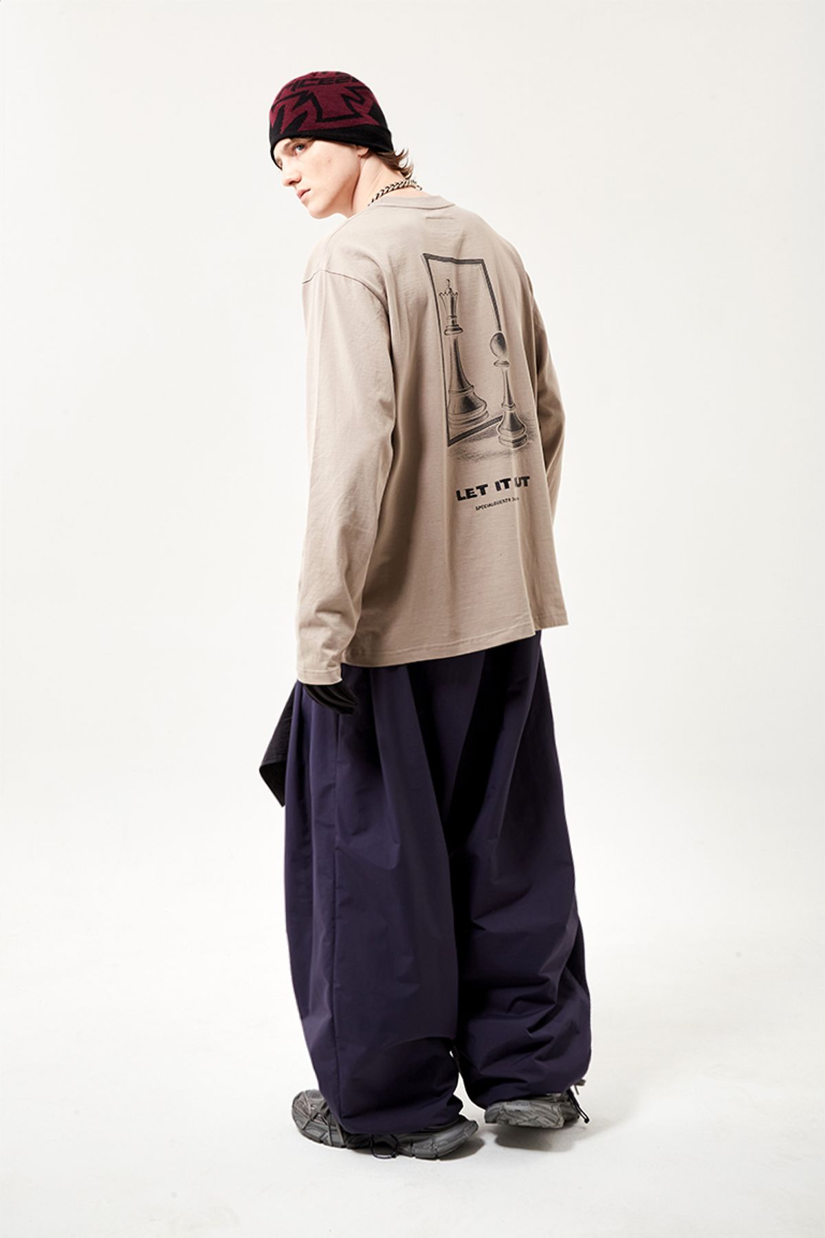 스페셜게스트(SPECIAL GUEST) V2 ALTEREGO MERCERIZED L/S TEE (Mocha Meringue)