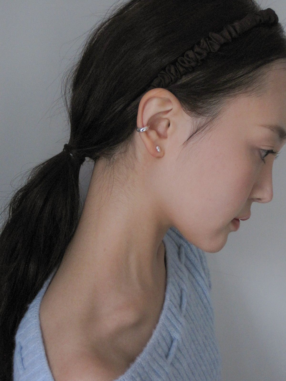 둥그런(DUNGEUREON) [925 Silver] Fave Bold Earcuff (Silver)