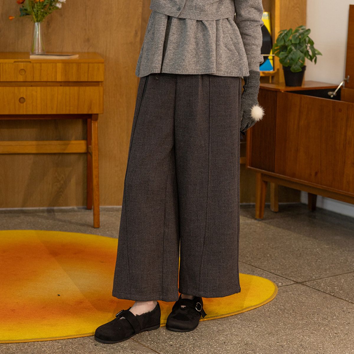 던드롭(DUNDROP) DD_Loose-fitting daily pants_2color