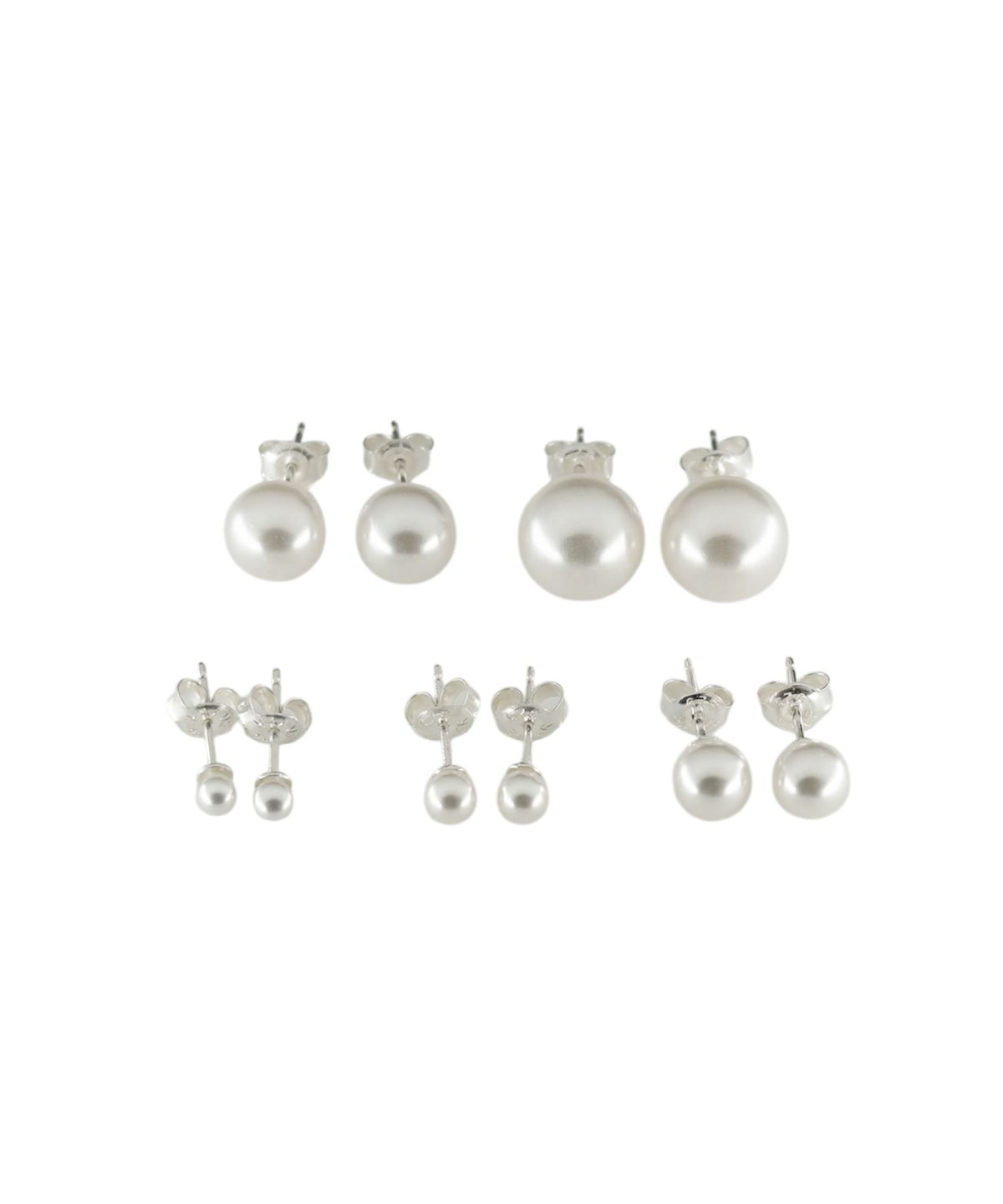 둥그런(DUNGEUREON) [925 Silver] Basic Pearl Earrings (5 Size)