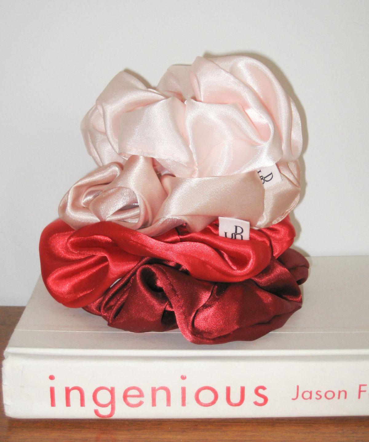 둥그런(DUNGEUREON) [2 pack] Our Scrunchie (Red) - Mini