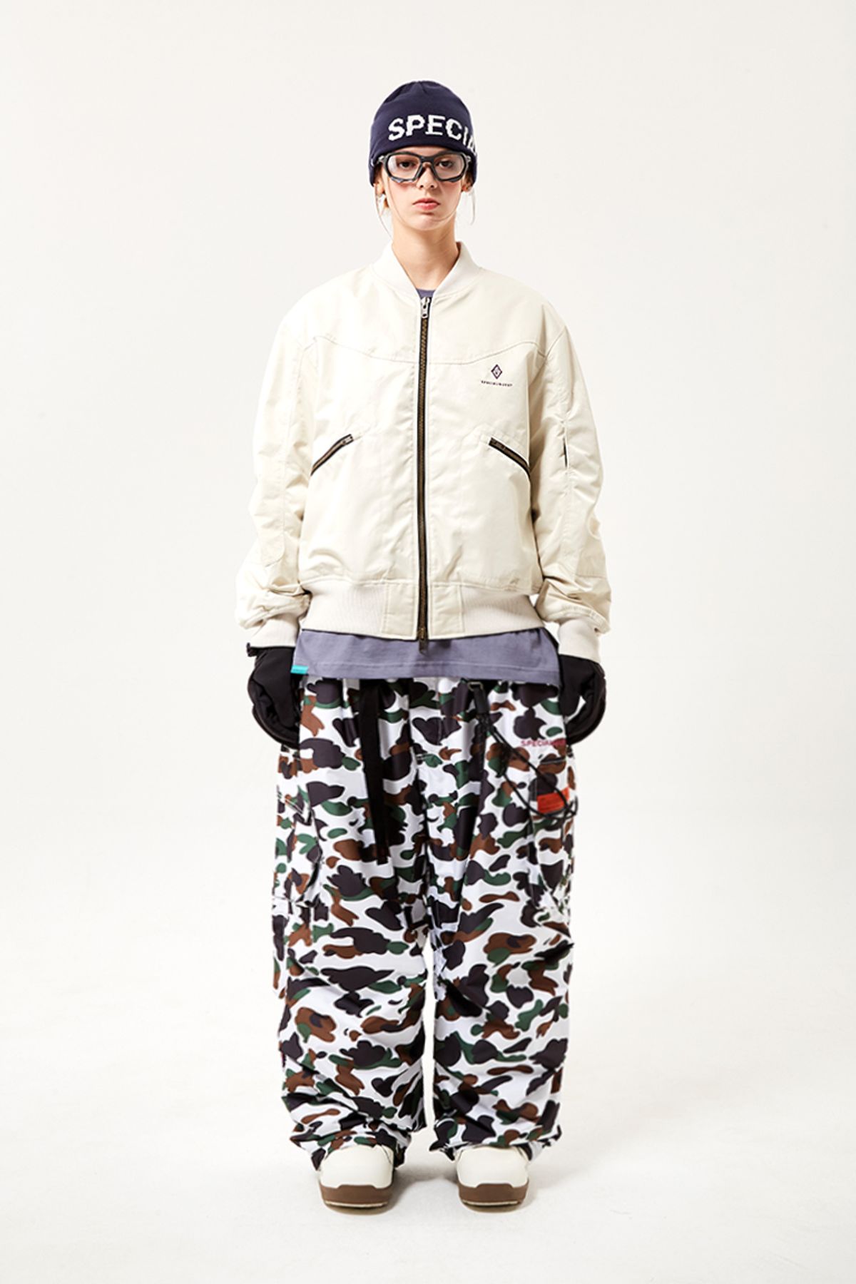 스페셜게스트(SPECIAL GUEST) EASY BURSTLINE BOMBER JACKET (Ivory)