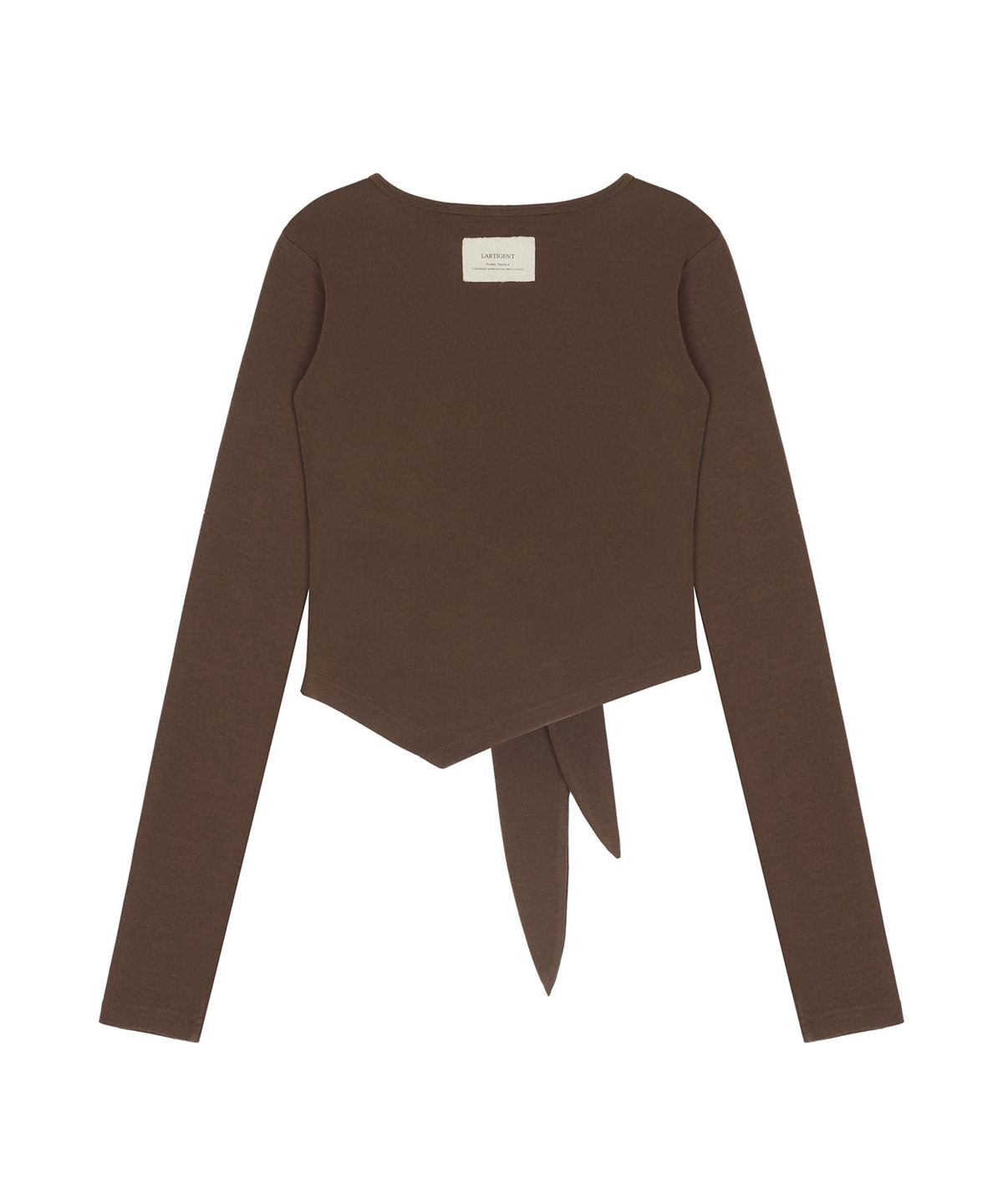 라티젠(LARTIGENT) L20 TIED LONG SLEEVE(BROWN)