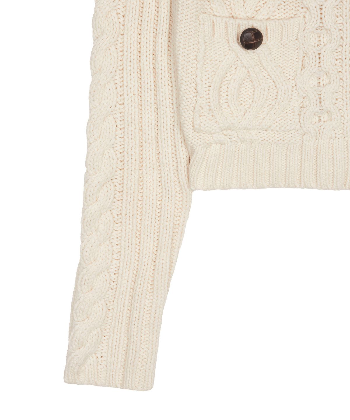 라티젠(LARTIGENT) L20 BUTTER POCKET KNIT ZIP-UP(IVORY)