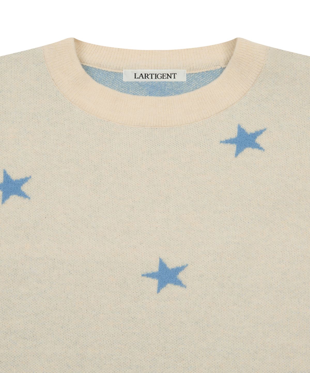 라티젠(LARTIGENT) L20 REVERSE STAR KNIT(CREAM)
