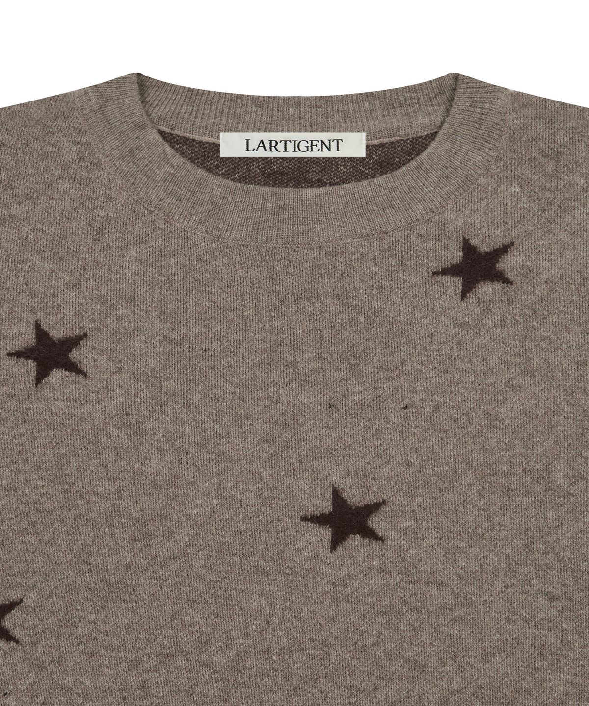 라티젠(LARTIGENT) L20 REVERSE STAR KNIT(BROWN)