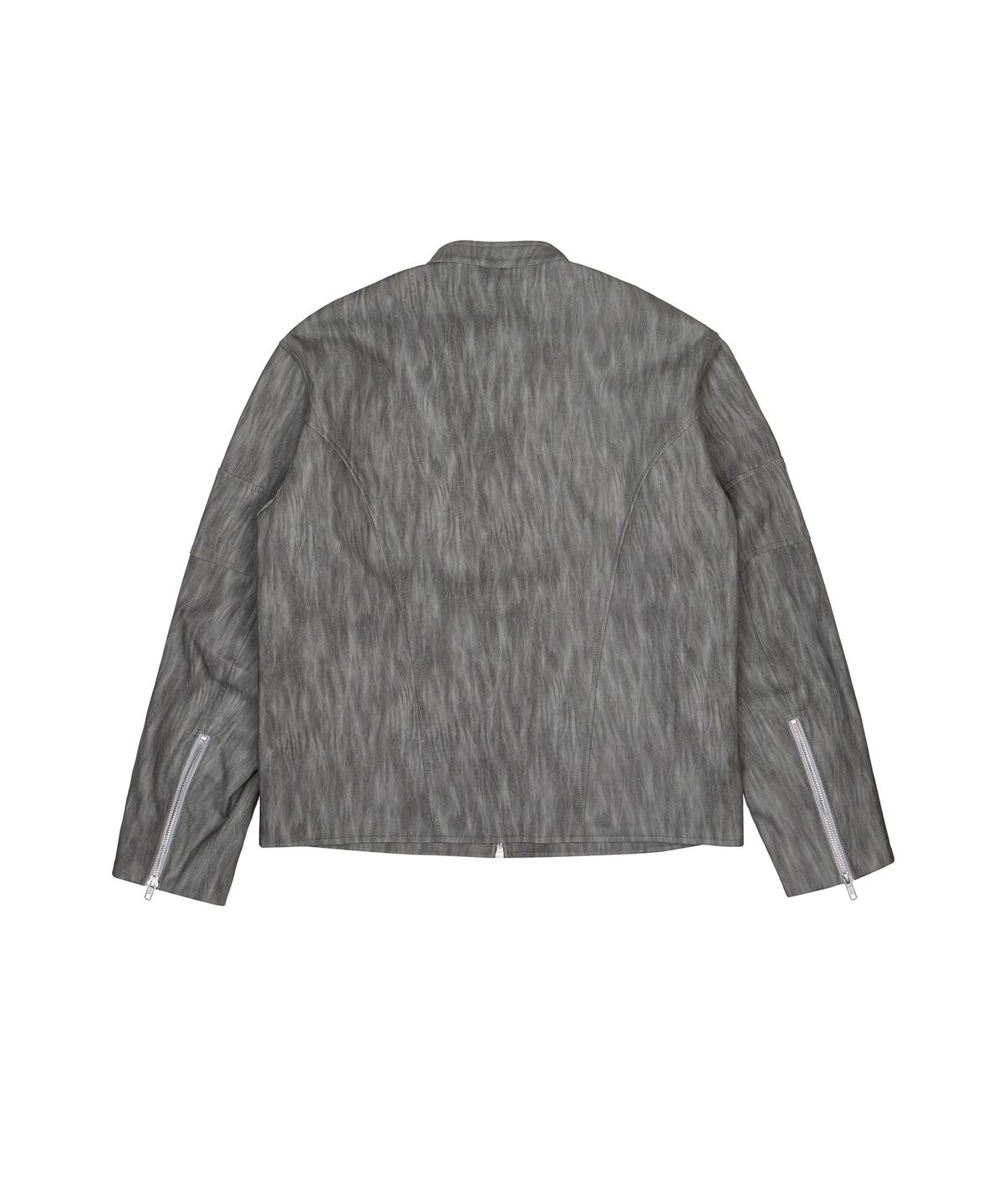 라티젠(LARTIGENT) L20 CUTTING LEATHER JACKET(GRAY)