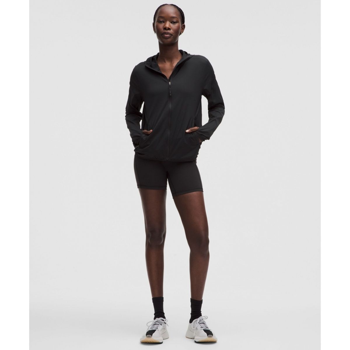 룰루레몬(LULULEMON) 브리더블 라이트웨이트 트레이닝 재킷  BLK