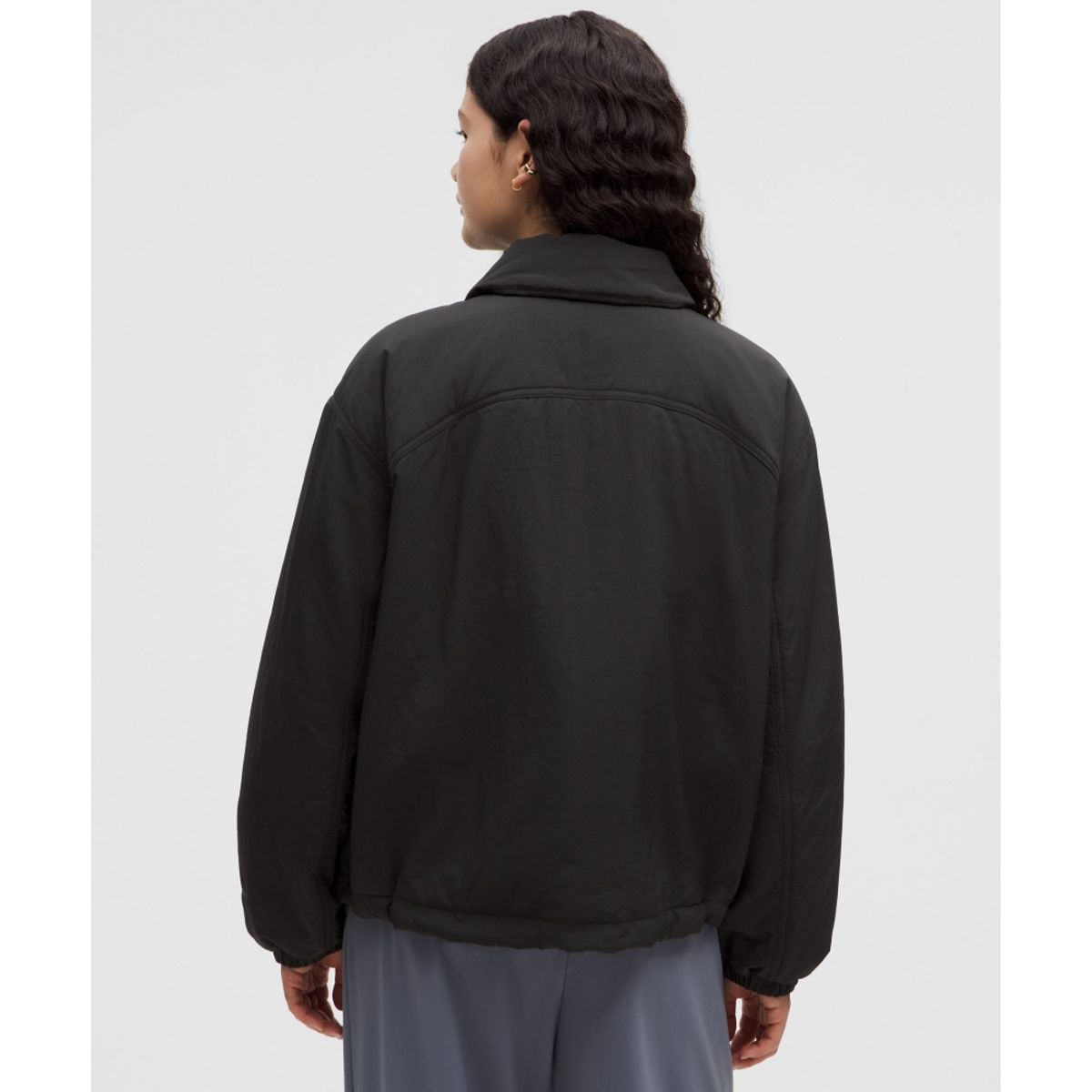 룰루레몬(LULULEMON) 인설레이티드 오버사이즈드 칼라드 재킷  BLK