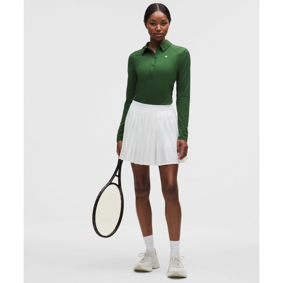 룰루레몬(LULULEMON) 퀵 드라이 롱슬리브 폴로 셔츠 *스트레이트 헴  IVYG