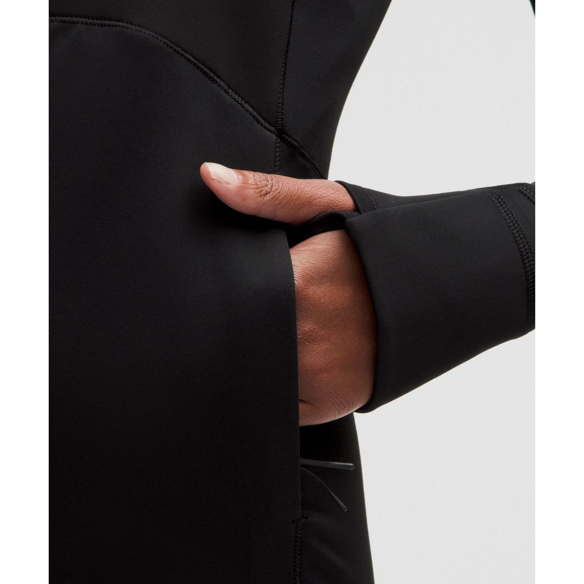 룰루레몬(LULULEMON) 콜드 웨더 러닝 하프집  BLK