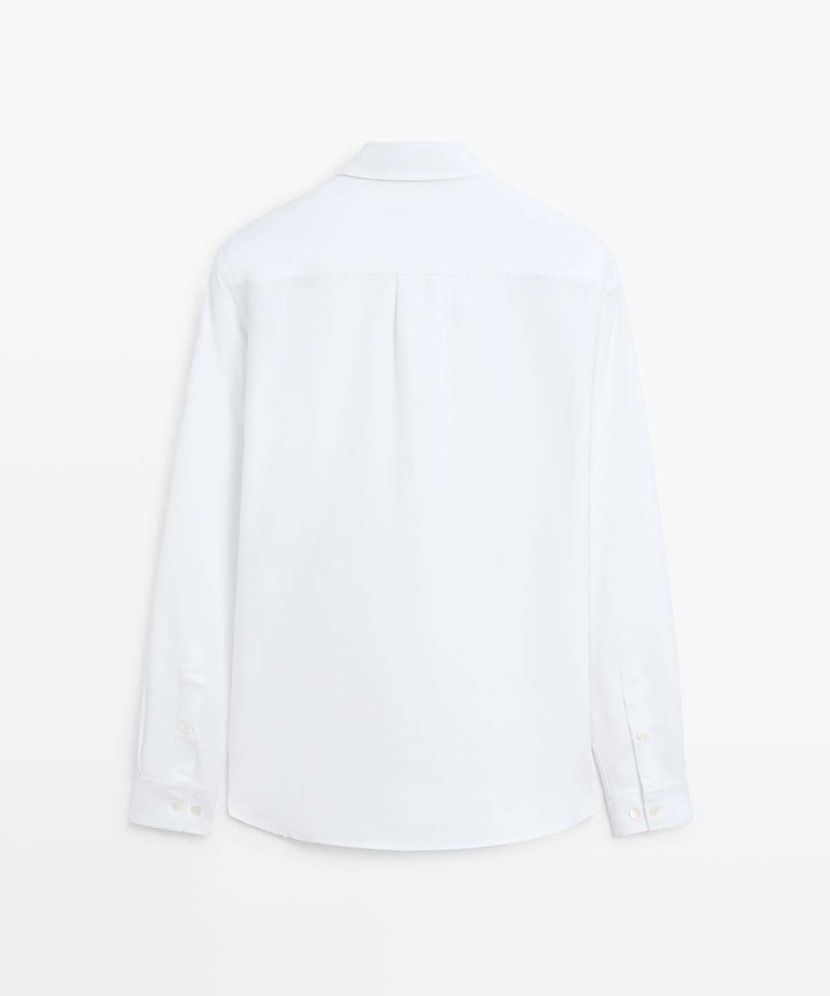 마시모두띠(MASSIMO DUTTI) 100% 코튼 레귤러 핏 옥스퍼드 셔츠