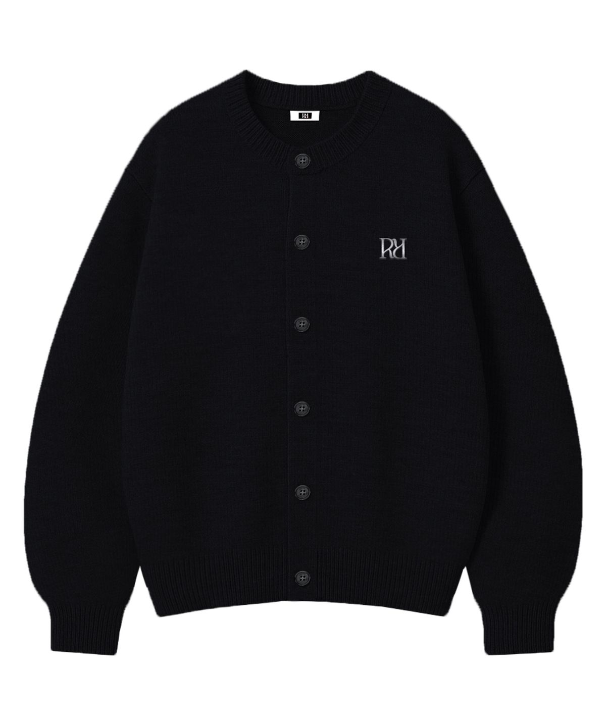 랜덤오프(RANDOMOFF) [브로치포함] RÉSERVE BUTTON OVER FIT CARDIGAN (4color)