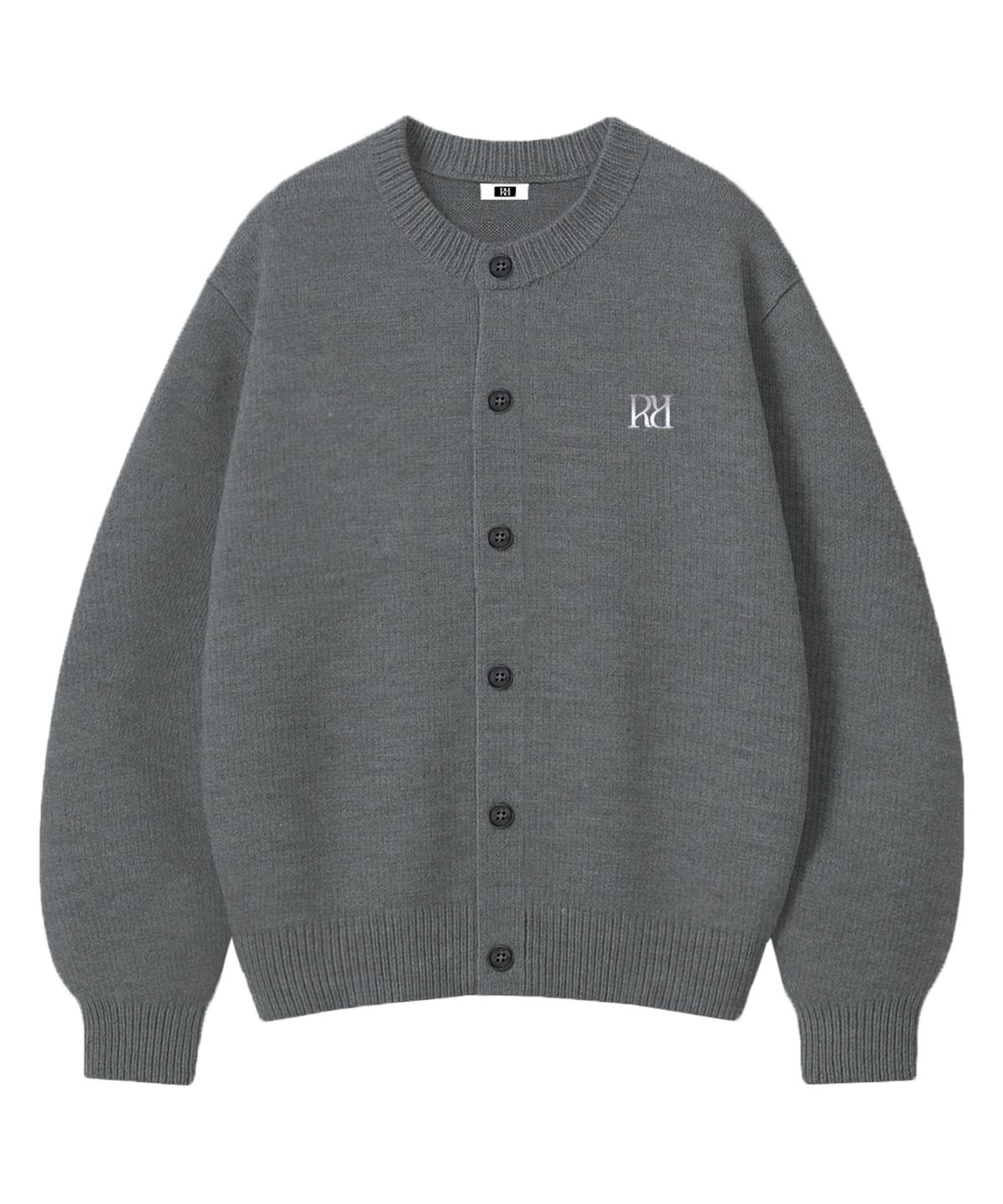 랜덤오프(RANDOMOFF) [브로치포함] RÉSERVE BUTTON OVER FIT CARDIGAN (4color)