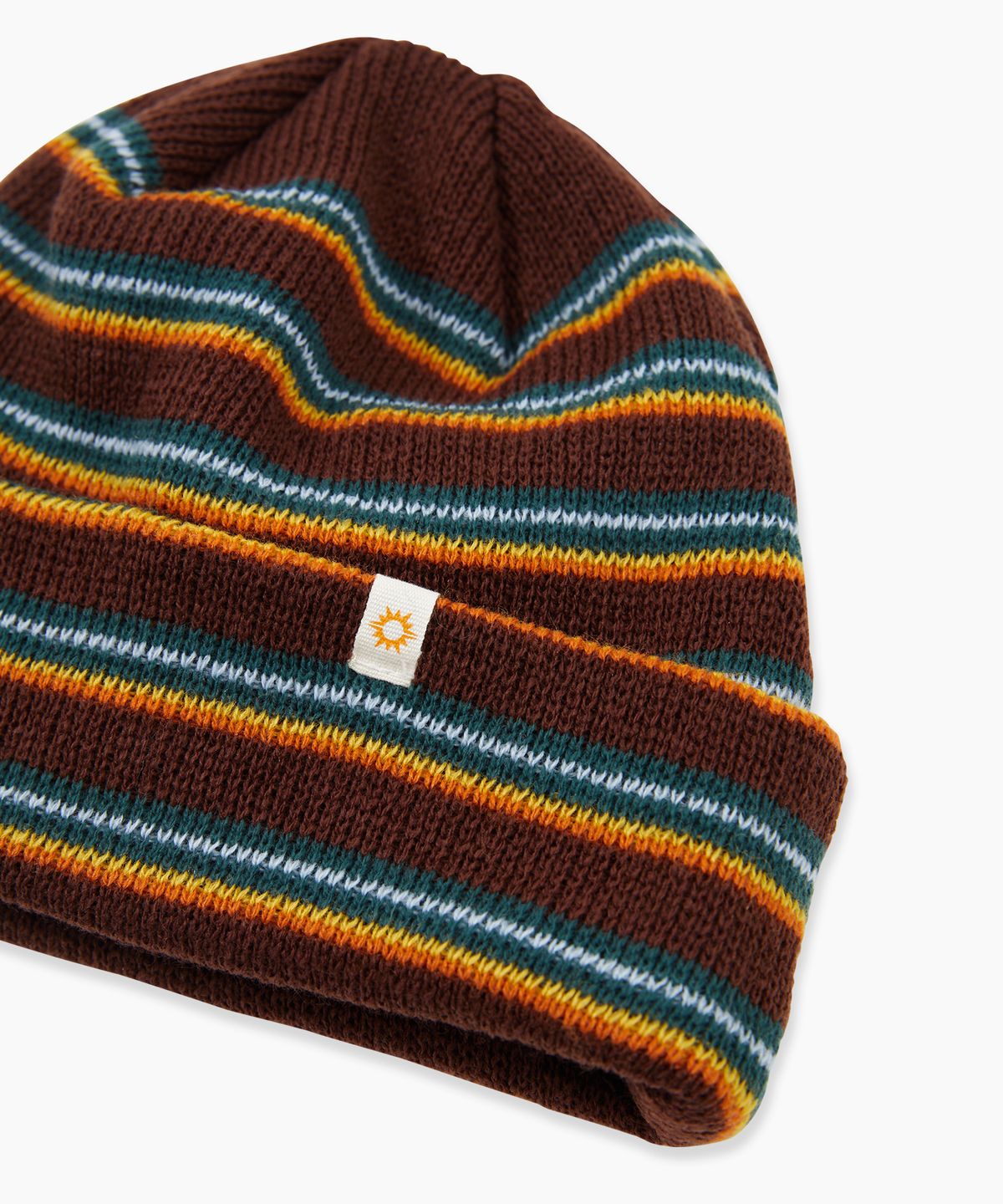 헬로 선라이즈(HELLO SUNRISE) HS Multi Stripe Beanie_Brown
