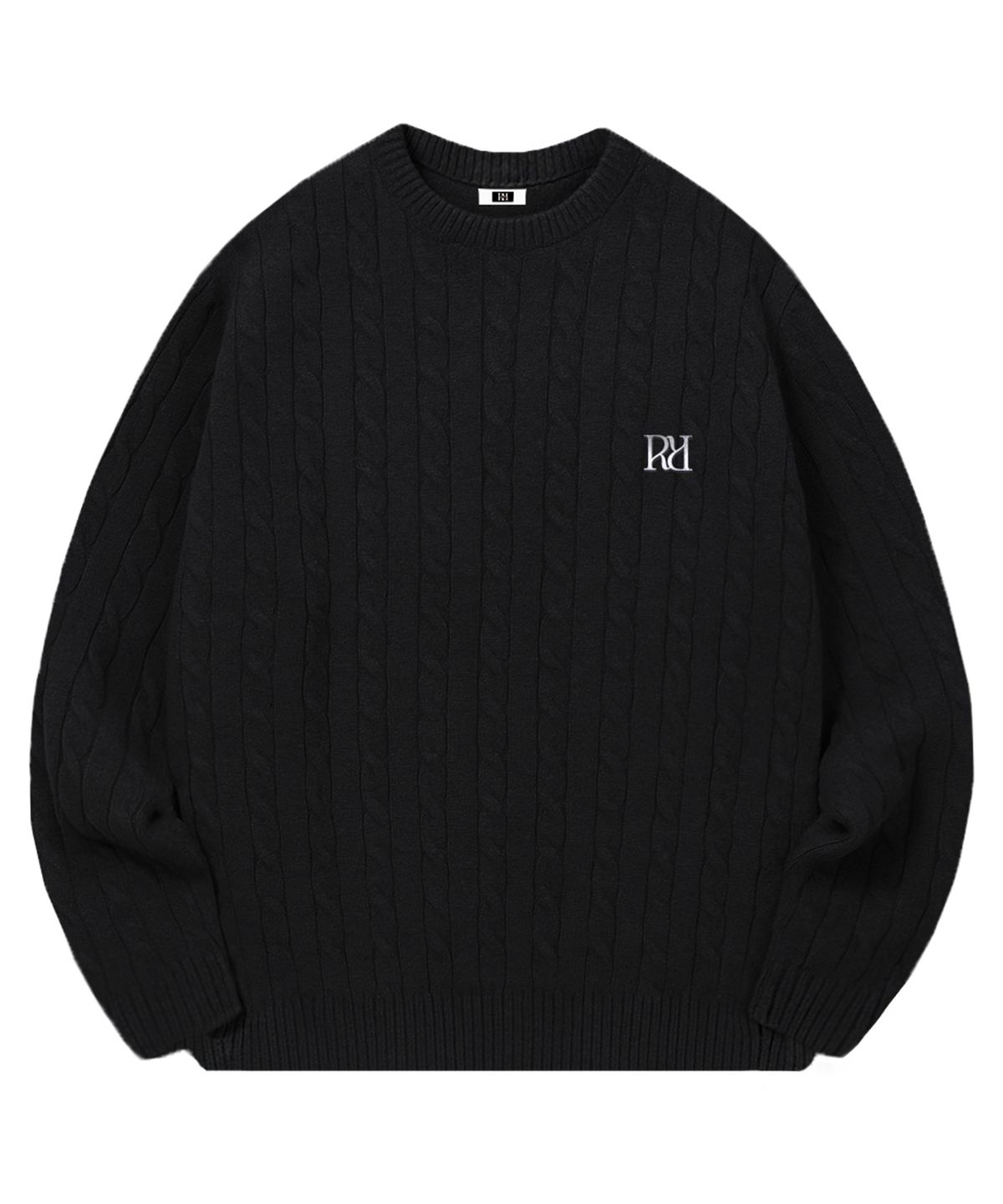 랜덤오프(RANDOMOFF) [브로치포함] RÉSERVE CABLE OVER FIT KNIT (4color)