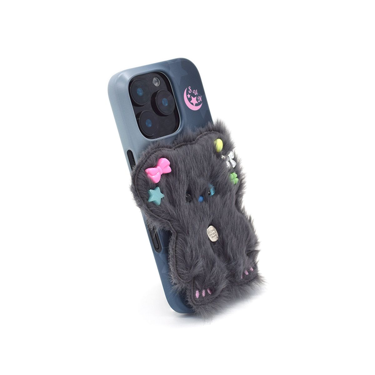 세컨드유니크네임(SECOND UNIQUE NAME) SUN CASE BEADS BEAR DEEP GRAY