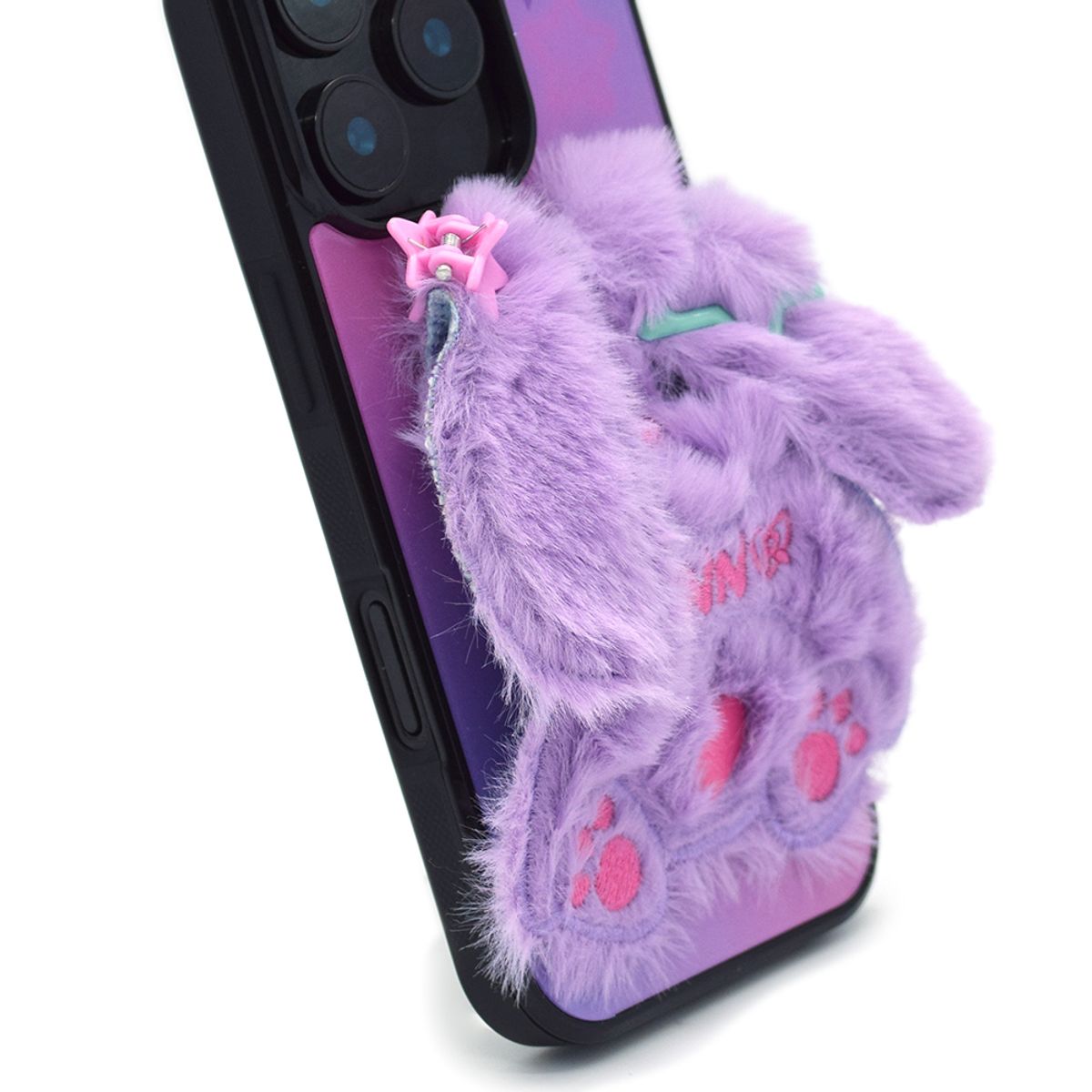 세컨드유니크네임(SECOND UNIQUE NAME) SUN CASE SHY RABBIT LIGHT PURPLE (GLOSSY BLACK)