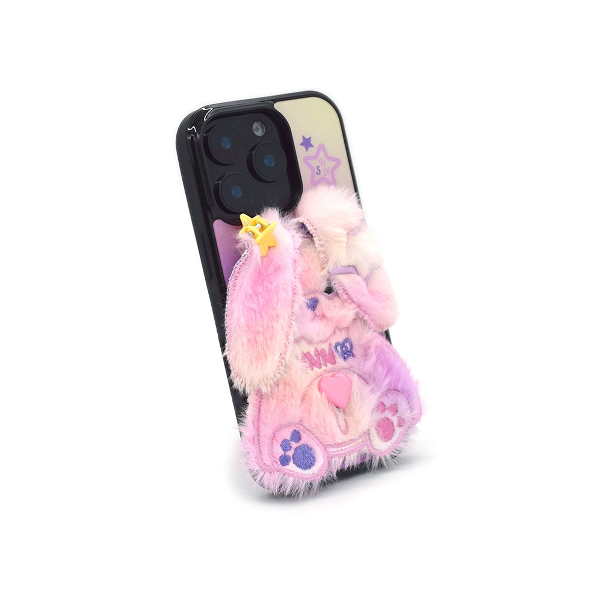 세컨드유니크네임(SECOND UNIQUE NAME) SUN CASE SHY RABBIT MIX SHETBET (GLOSSY BLACK)