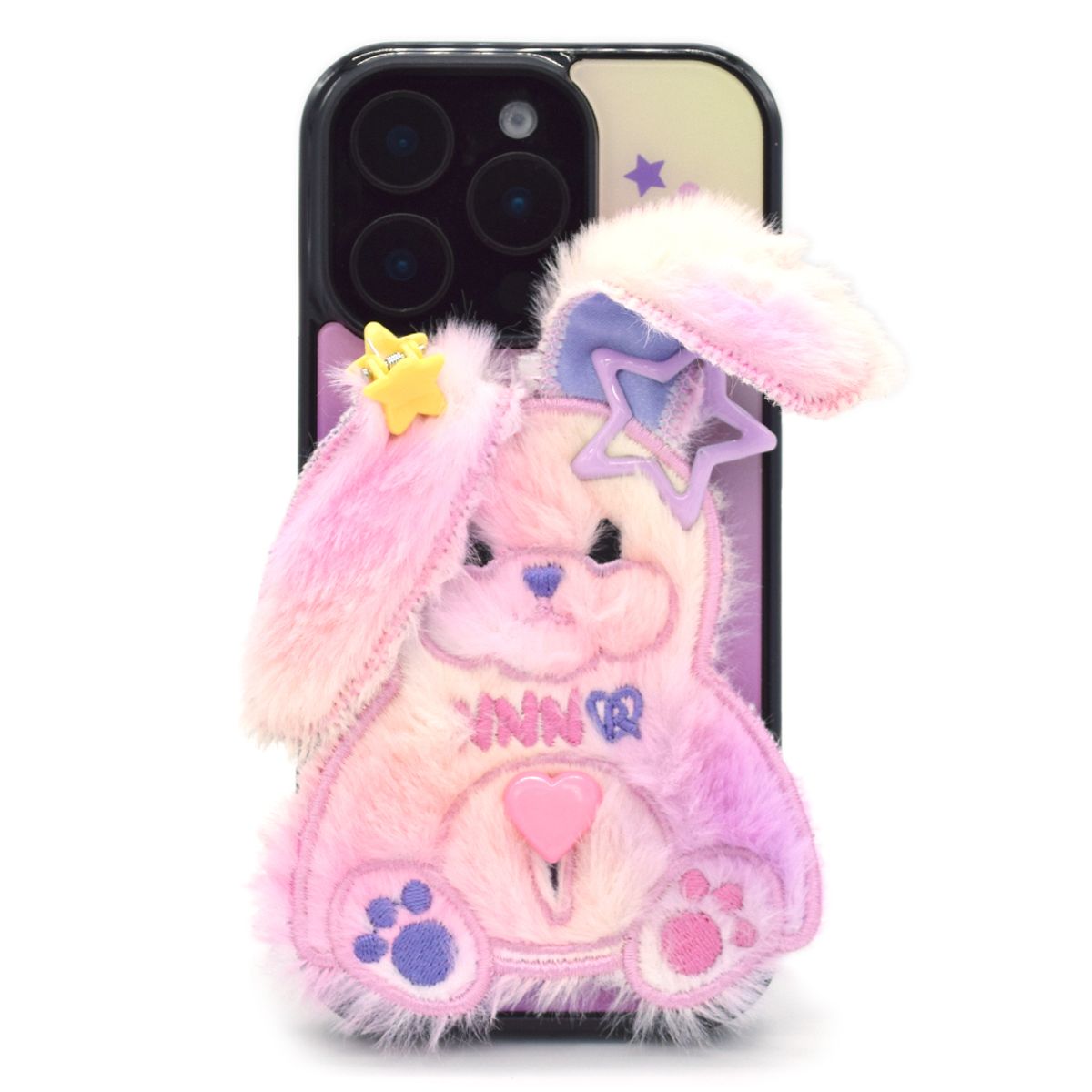 세컨드유니크네임(SECOND UNIQUE NAME) SUN CASE SHY RABBIT MIX SHETBET (GLOSSY BLACK)