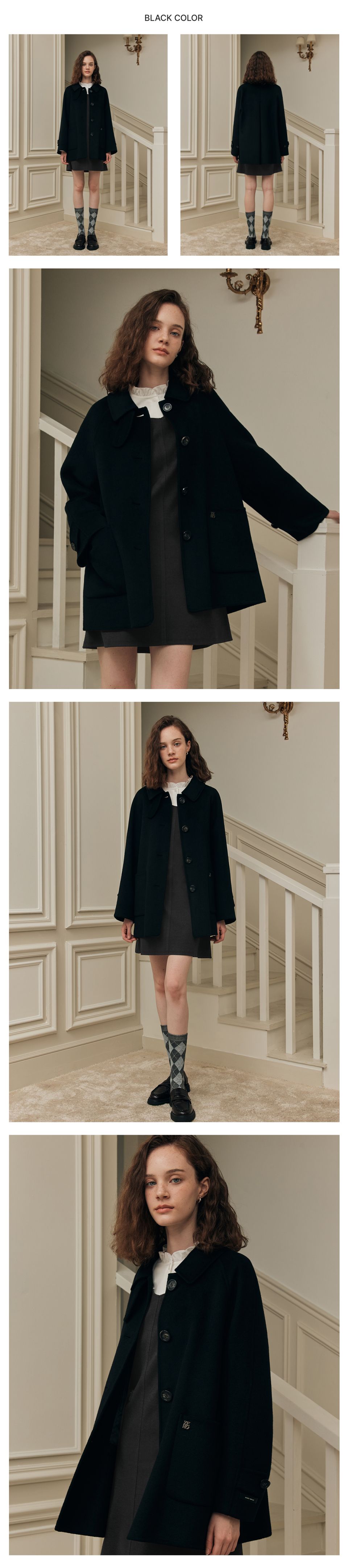 MUSINSA | ZERO STREET [6 Colors] Handmade A-Line Wool Half Coat