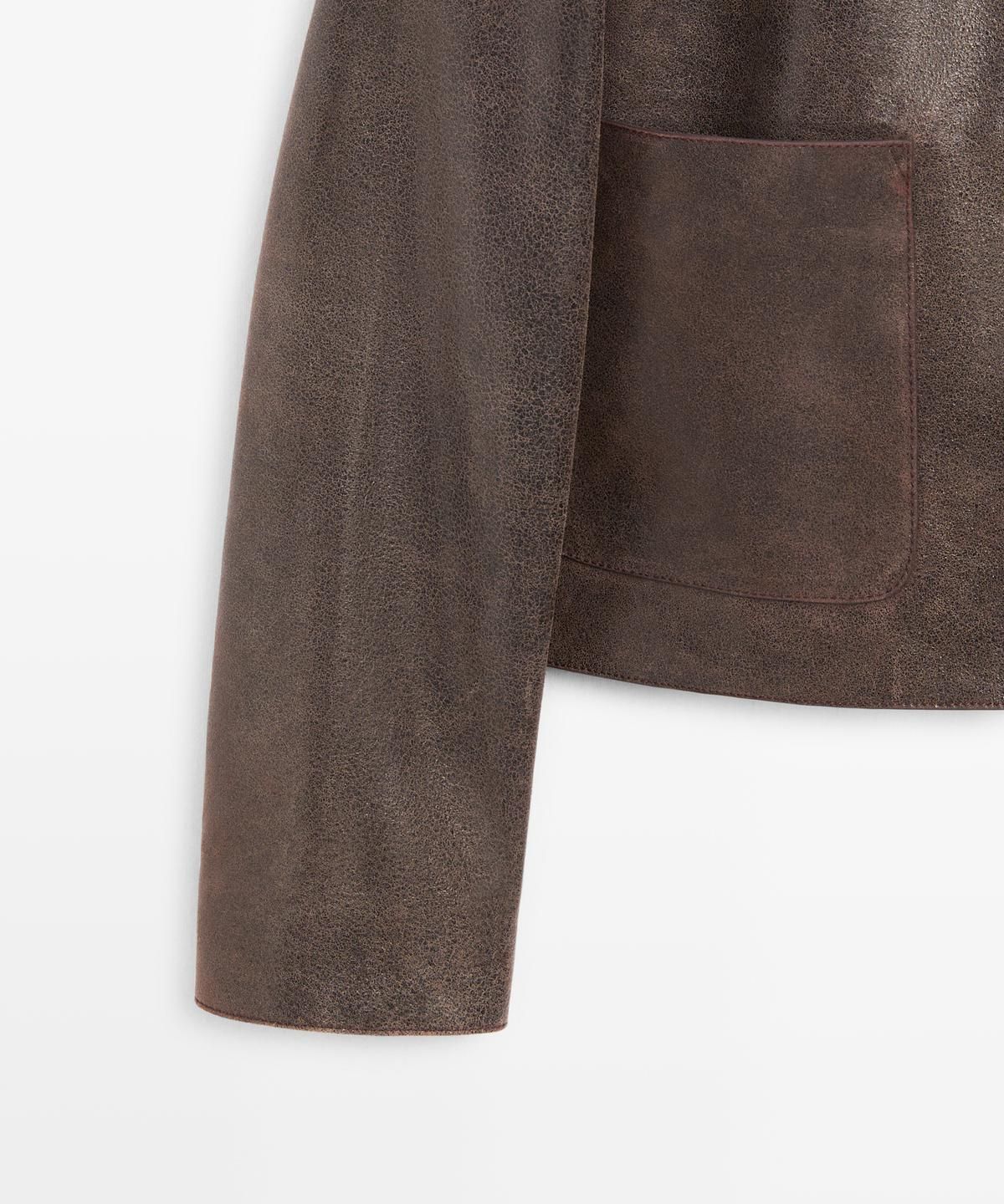 마시모두띠(MASSIMO DUTTI) 스웨이드 레더 재킷