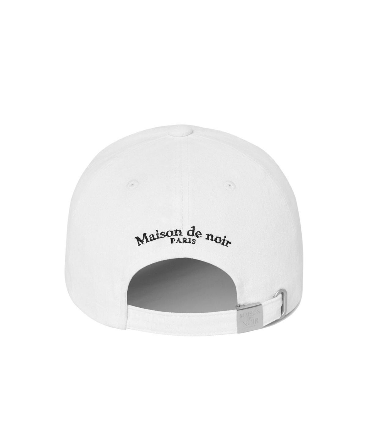 메종 드 누아(MAISON DE NOIR) MIGNON LOGO CAP WHITE