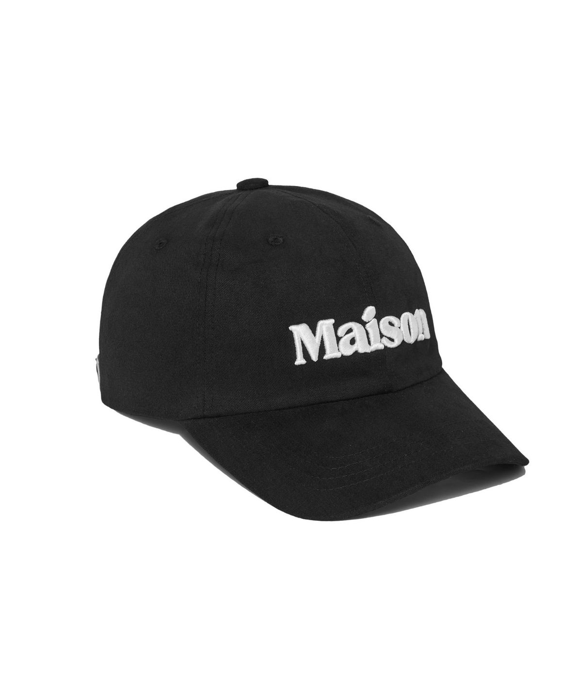 메종 드 누아(MAISON DE NOIR) MIGNON LOGO CAP BLACK