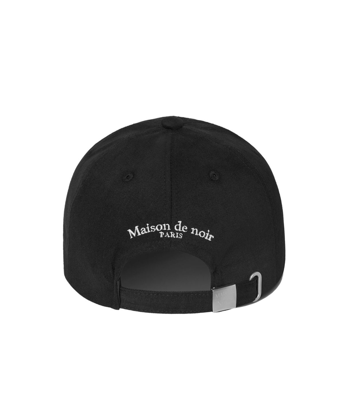 메종 드 누아(MAISON DE NOIR) MIGNON LOGO CAP BLACK