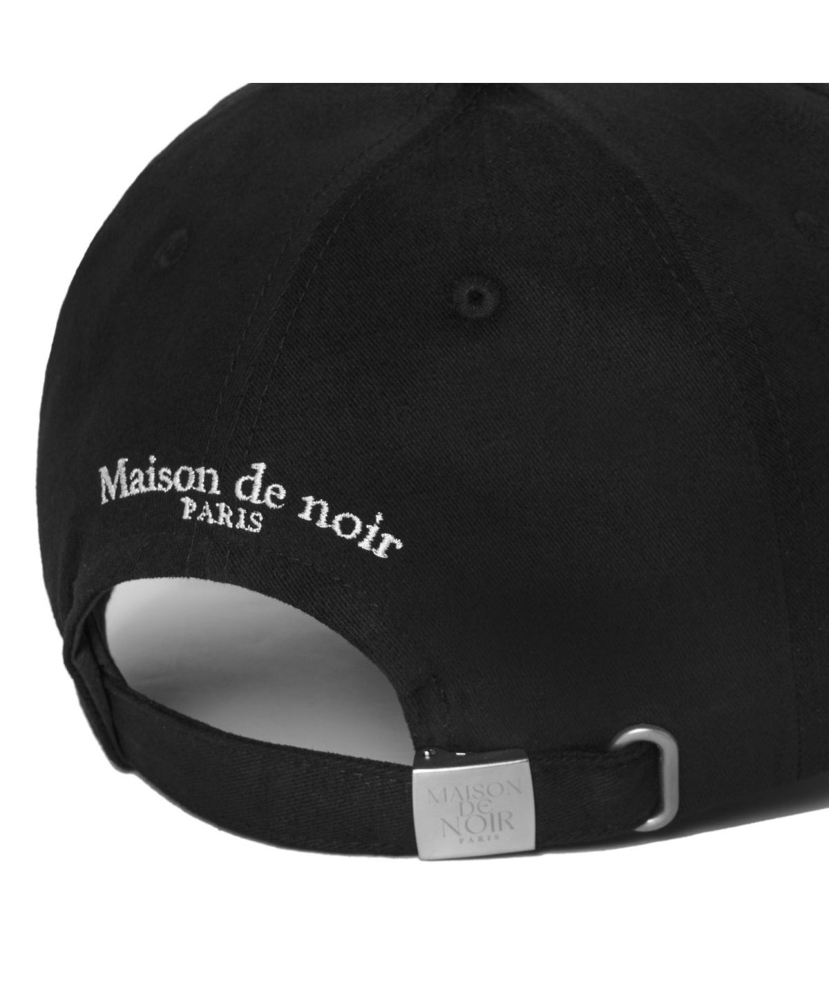메종 드 누아(MAISON DE NOIR) MIGNON LOGO CAP BLACK