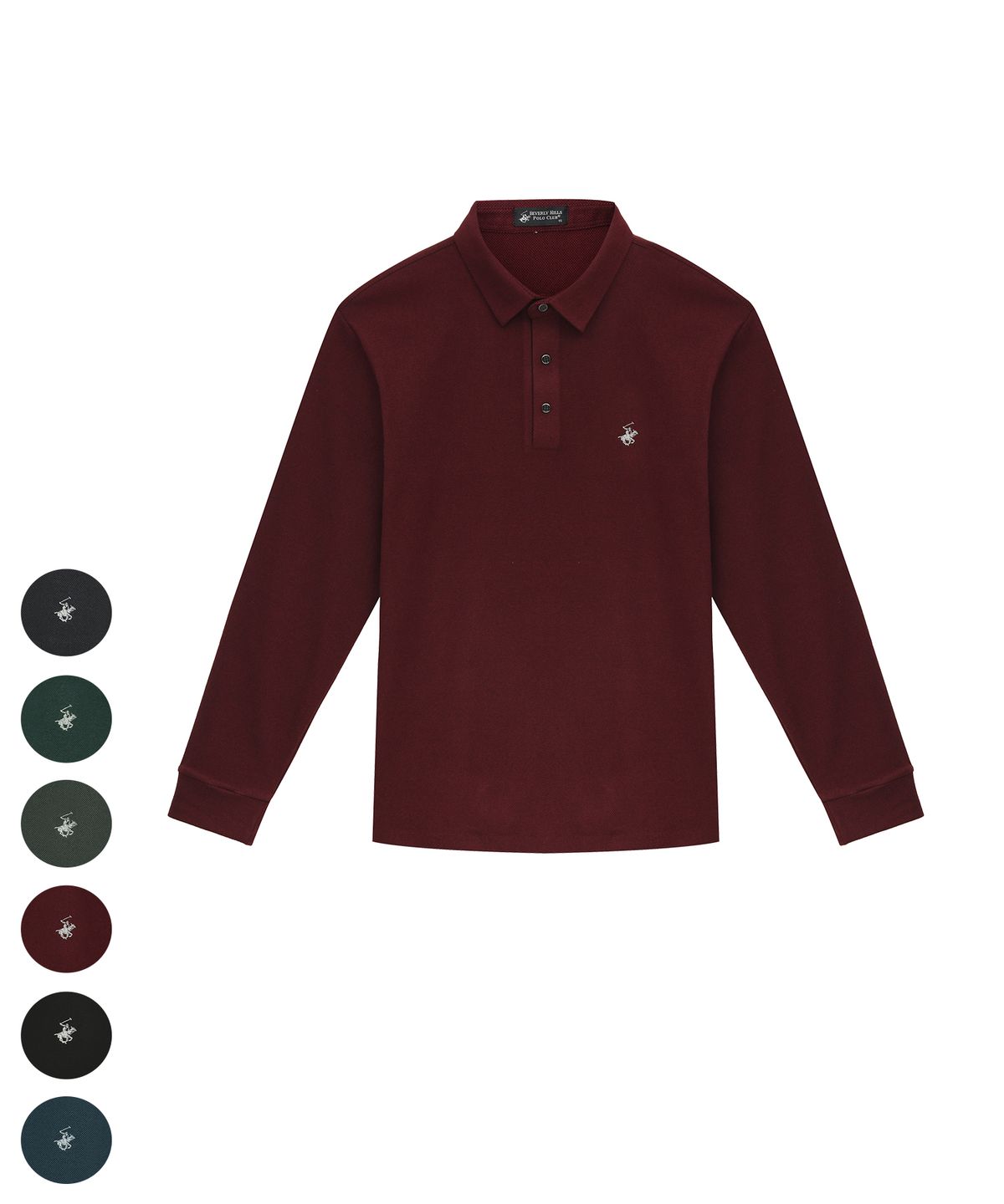 비버리힐스 폴로클럽(BHPOLOCLUB) 남성 소프트 벨벳 터치 카라티 6Color TS359