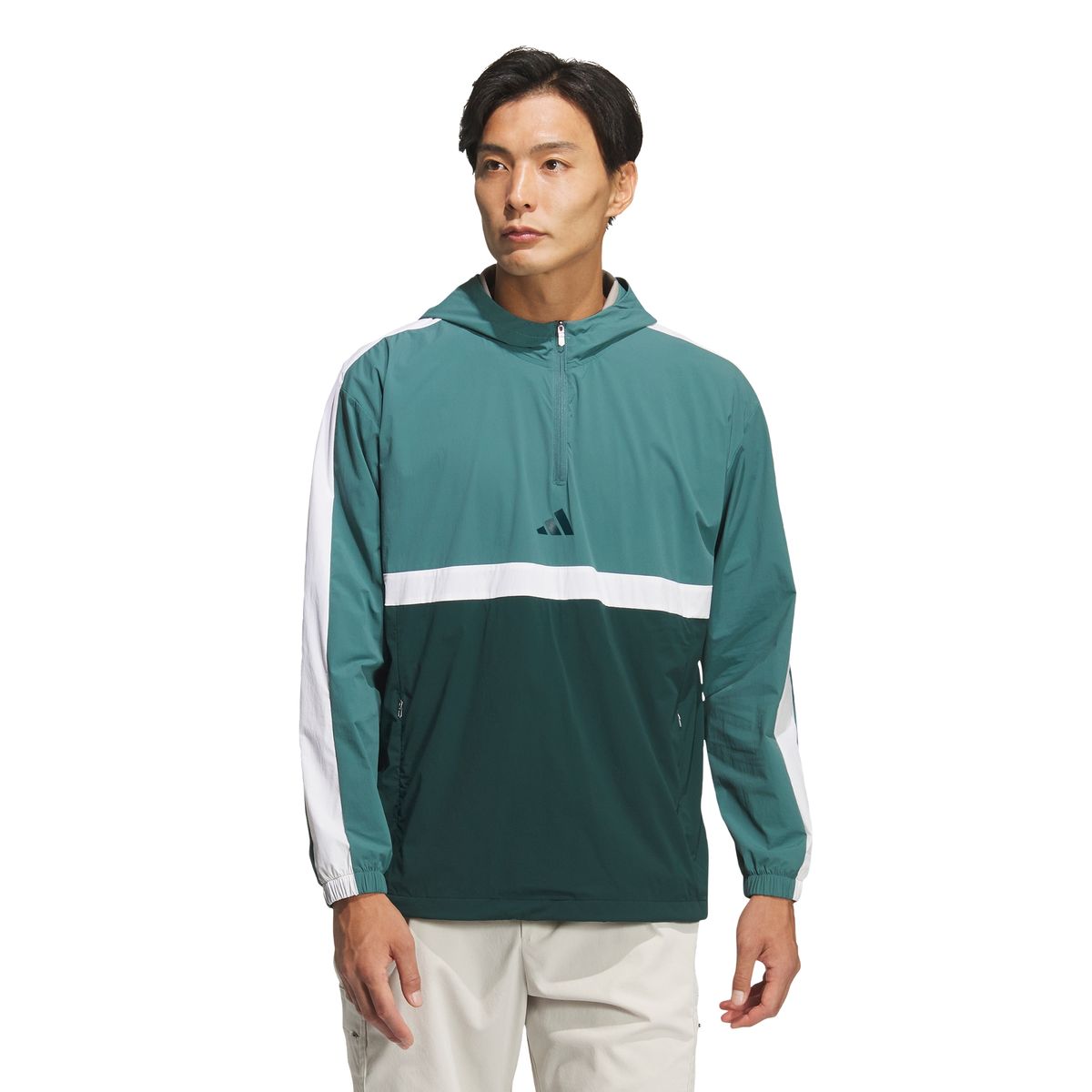 아디다스 골프(ADIDAS GOLF) 쿼터집 후드 긴팔 풀오버 JM9595