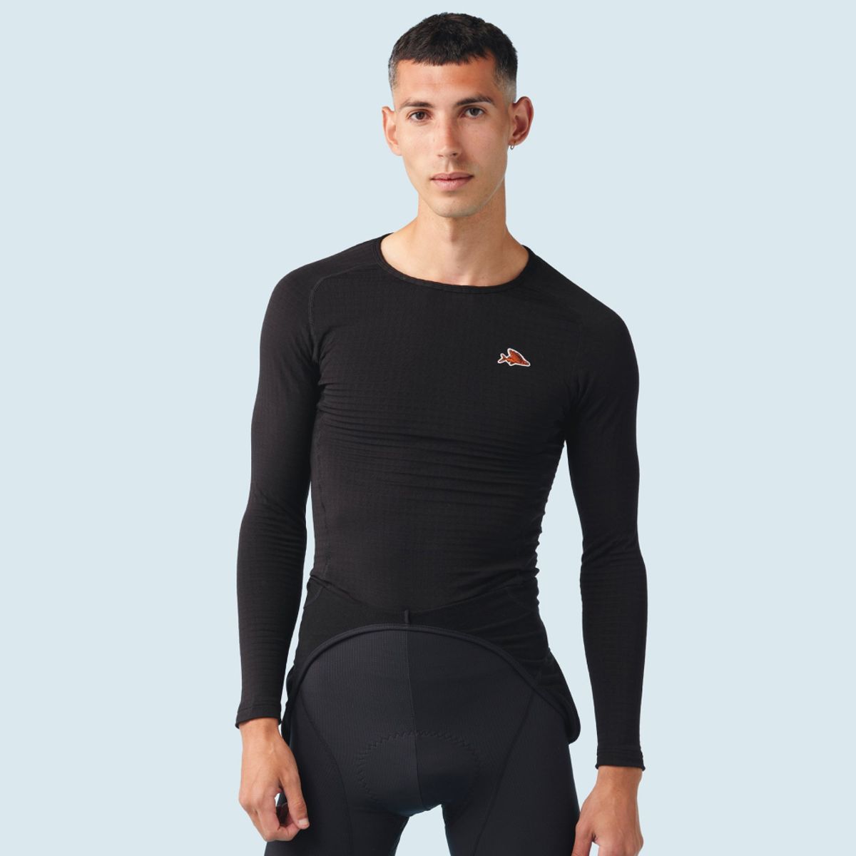 카페 드 사이클리스트(CAFE DU CYCLISTE) 콜린 클래식 베이스레이어 긴팔 블랙 남성