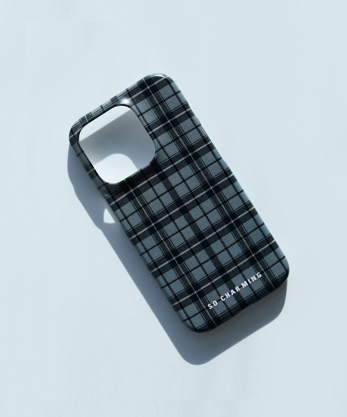 쏘차밍(SOCHARMING) [아이폰 케이스] Tartan Check_grey
