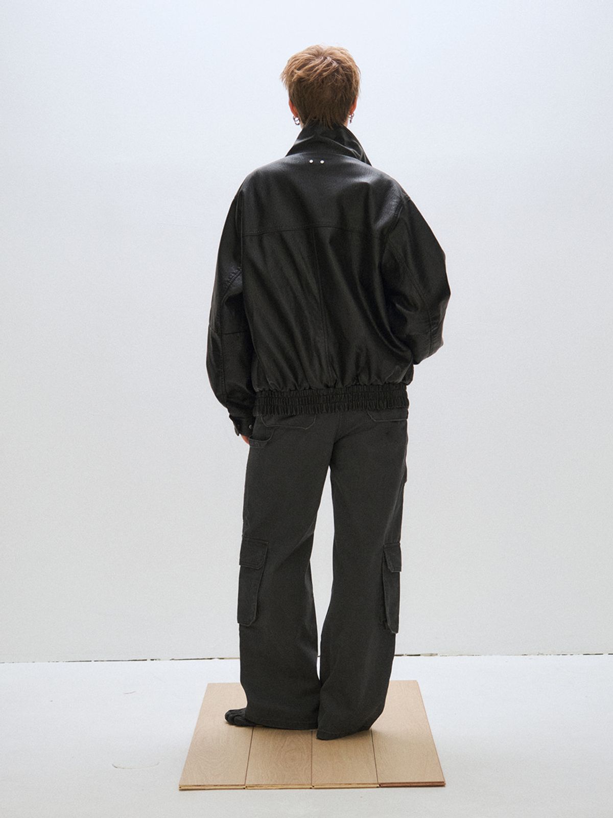 플리즈프로젝트(PLZPROJECT) VEGAN LEATHER FLIGHT JACKET
