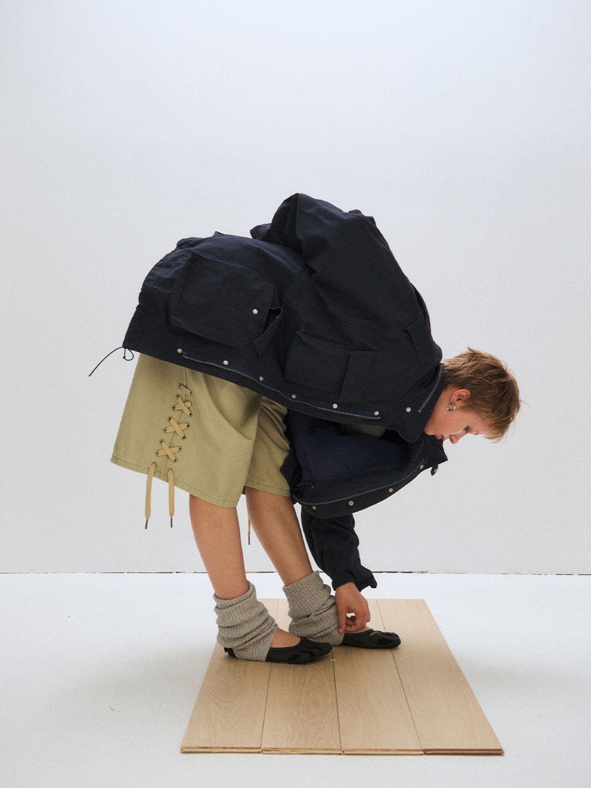 플리즈프로젝트(PLZPROJECT) POCKET FIELD JACKET, NAVY