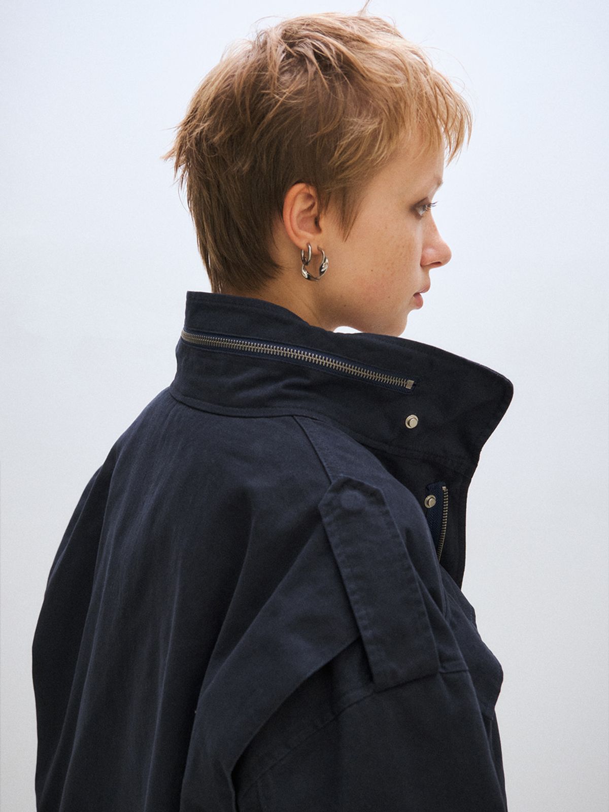 플리즈프로젝트(PLZPROJECT) POCKET FIELD JACKET, NAVY
