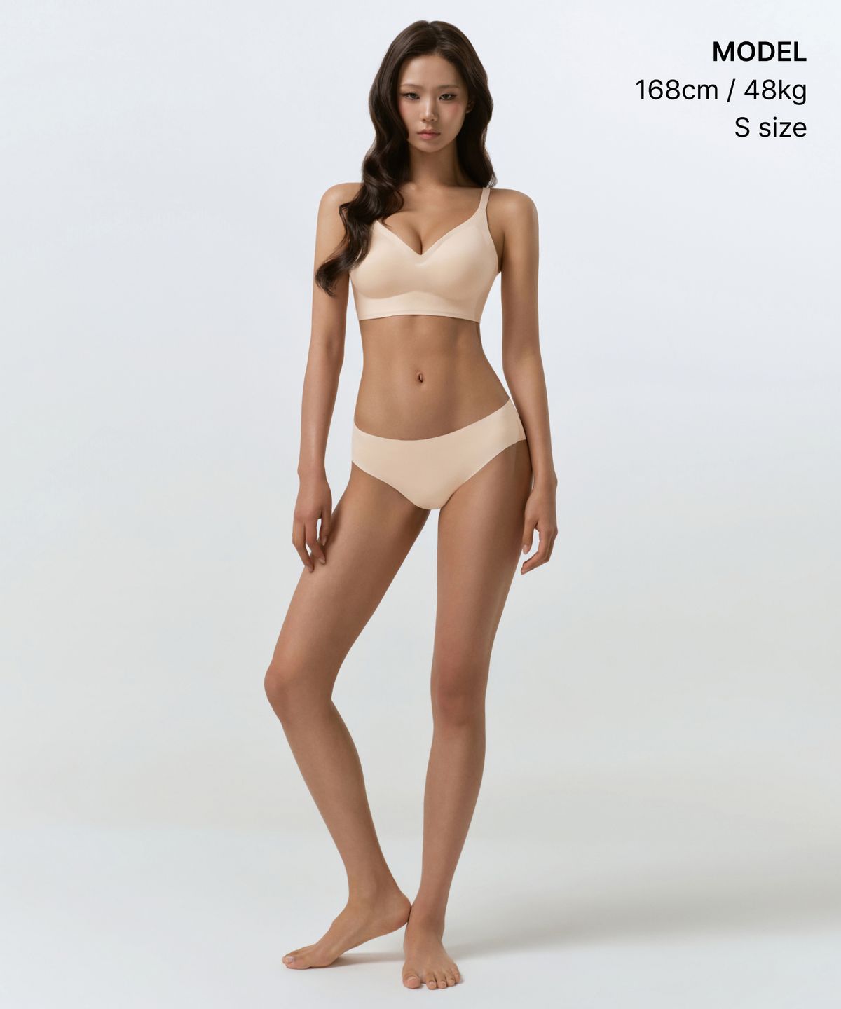 무신사 스탠다드 우먼(MUSINSA STANDARD WOMAN) 우먼즈 심리스 볼륨 부스트 브라 [라이트 베이지]