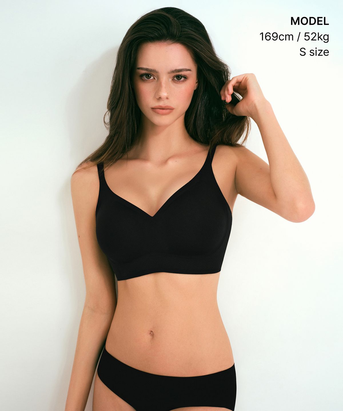 무신사 스탠다드 우먼(MUSINSA STANDARD WOMAN) 우먼즈 심리스 볼륨 부스트 브라 [블랙]