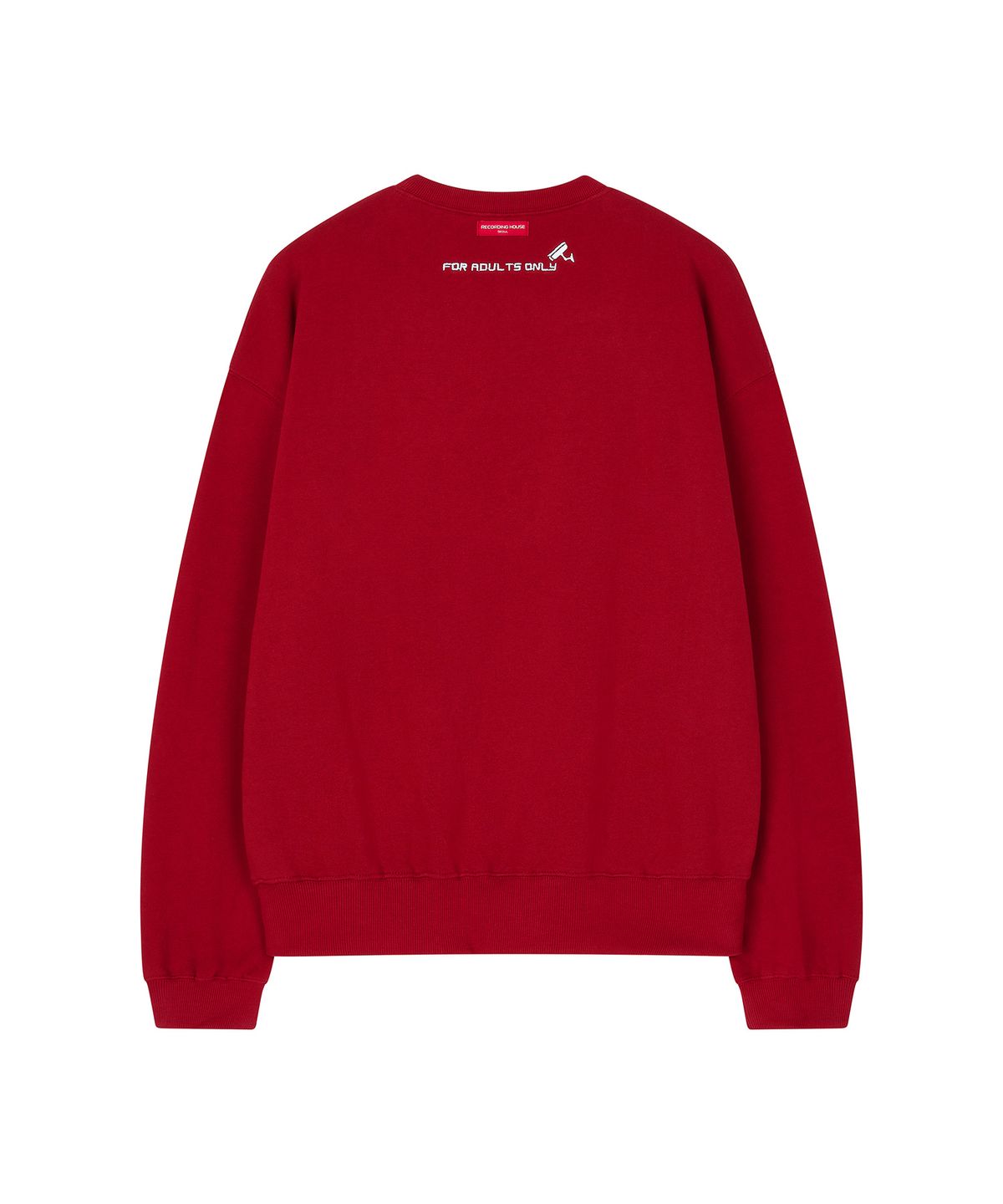 레코딩하우스(RECORDINGHOUSE) REC NAUGHTY SWEATSHIRT [RED]
