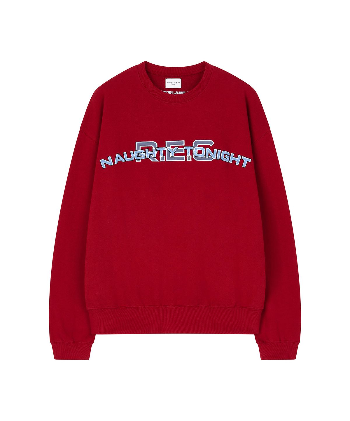 레코딩하우스(RECORDINGHOUSE) REC NAUGHTY SWEATSHIRT [RED]