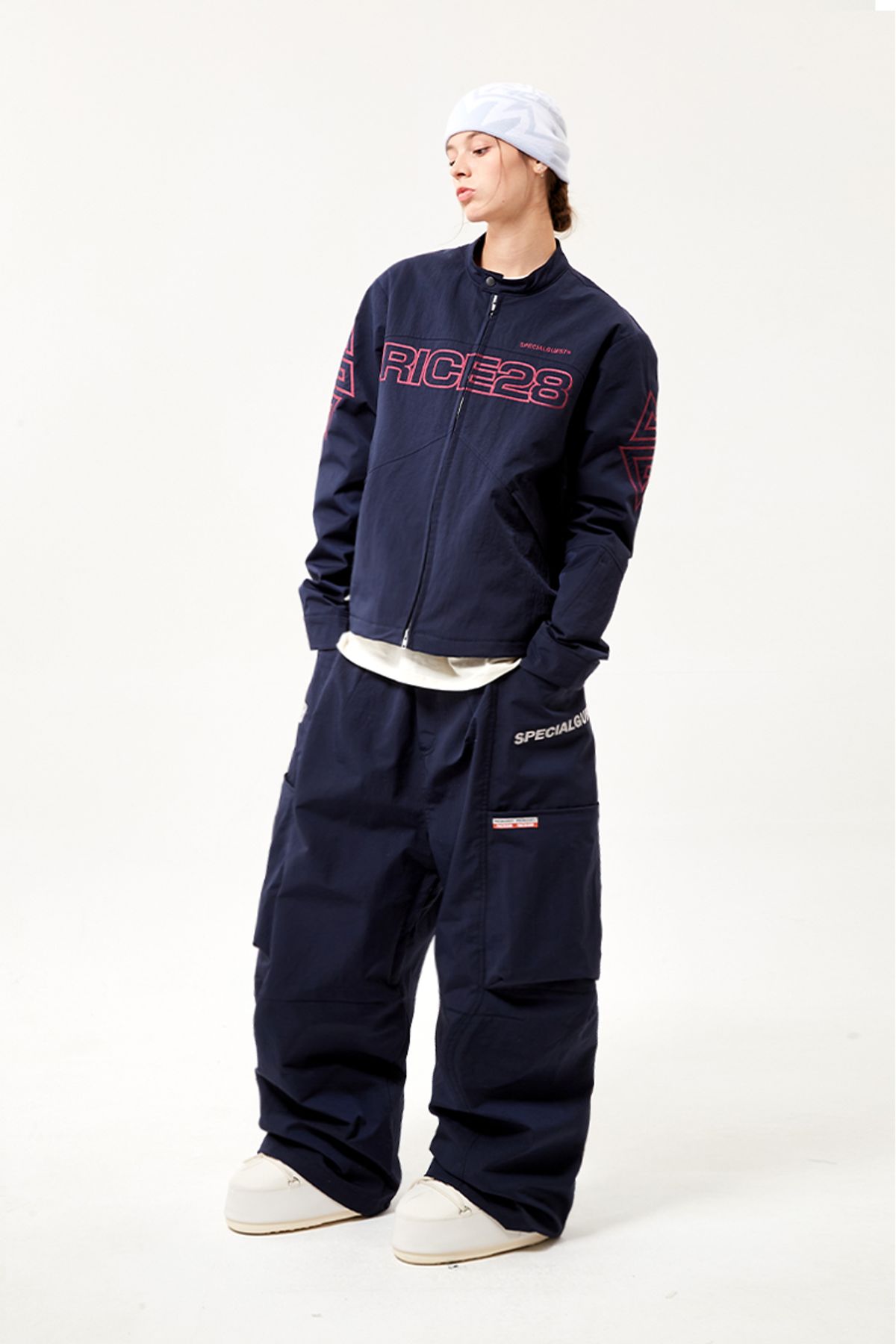 스페셜게스트(SPECIAL GUEST) SGx28 EASY BIKER JACKET (Pinkoi Navy)