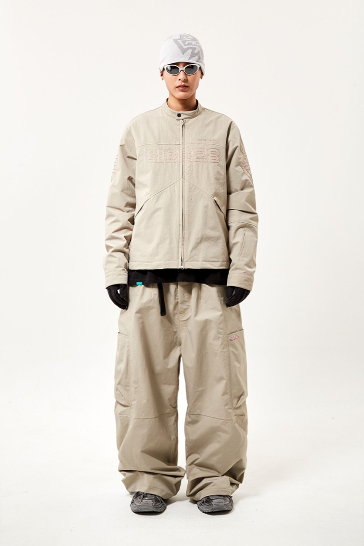 스페셜게스트(SPECIAL GUEST) SGx28 EASY BIKER JACKET (Warm Gray)