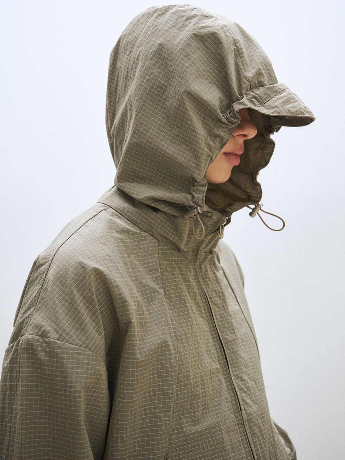 플리즈프로젝트(PLZPROJECT) LIGHT WIND SHELL JACKET, TAUPE