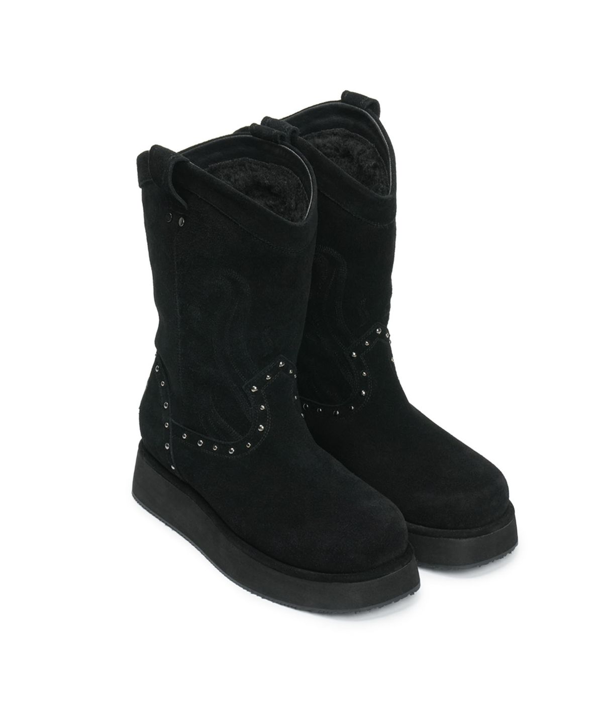 이크닉(IHCNIK) [X ODOR] WESTERN FUR BOOTS / BLACK