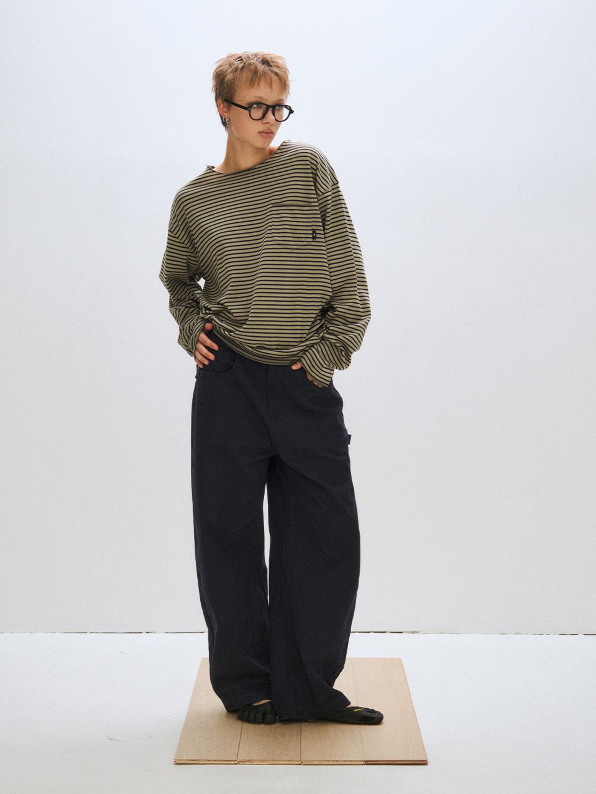 플리즈프로젝트(PLZPROJECT) CARPENTER CHINO PANTS, NAVY
