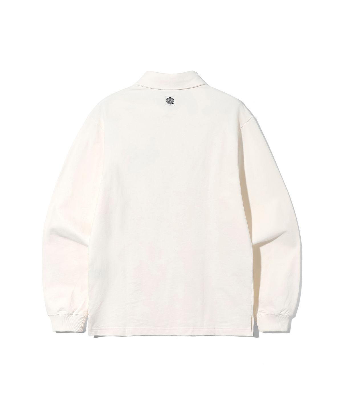유씨엘에이(UCLA) 남녀공용 프레피 씰로고 긴팔 폴로셔츠[CREAM](UB9LT35)