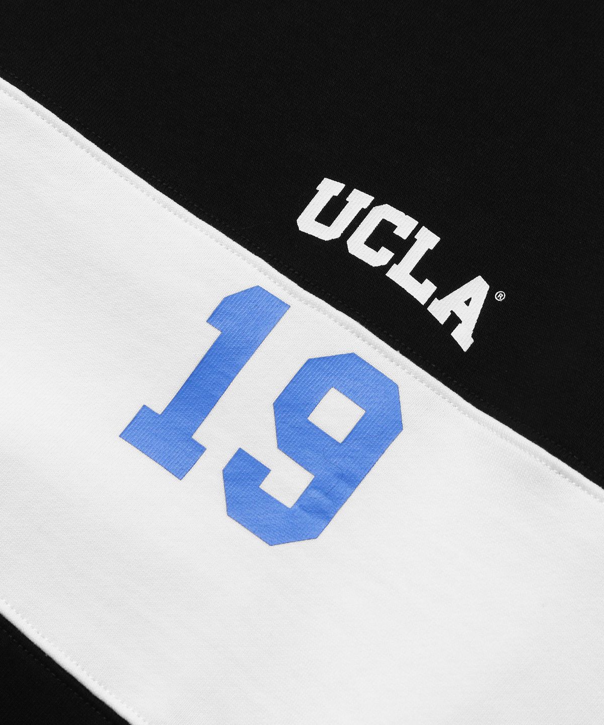 유씨엘에이(UCLA) 남녀공용 스포츠 1919 UCLA 배색 스웻 셔츠[BLACK](UB9LT46)