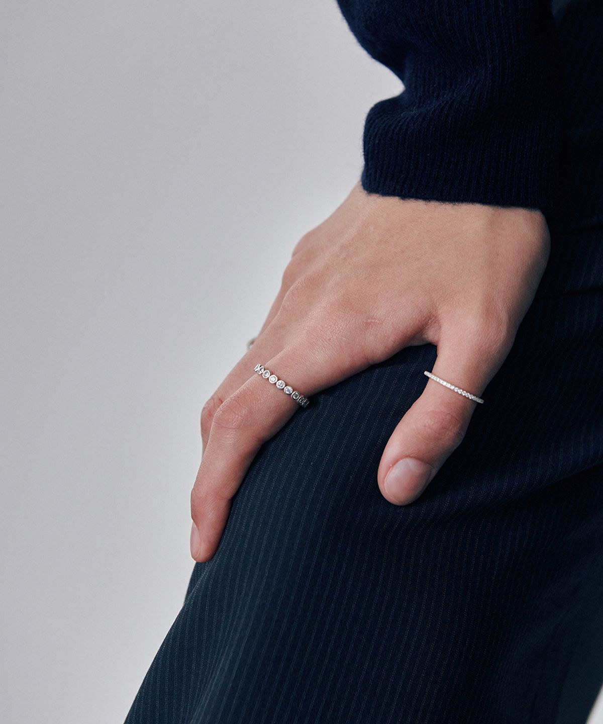 베흐트(VERTE) [925 silver] Cinq.silver.232 / epais ronde dew ring
