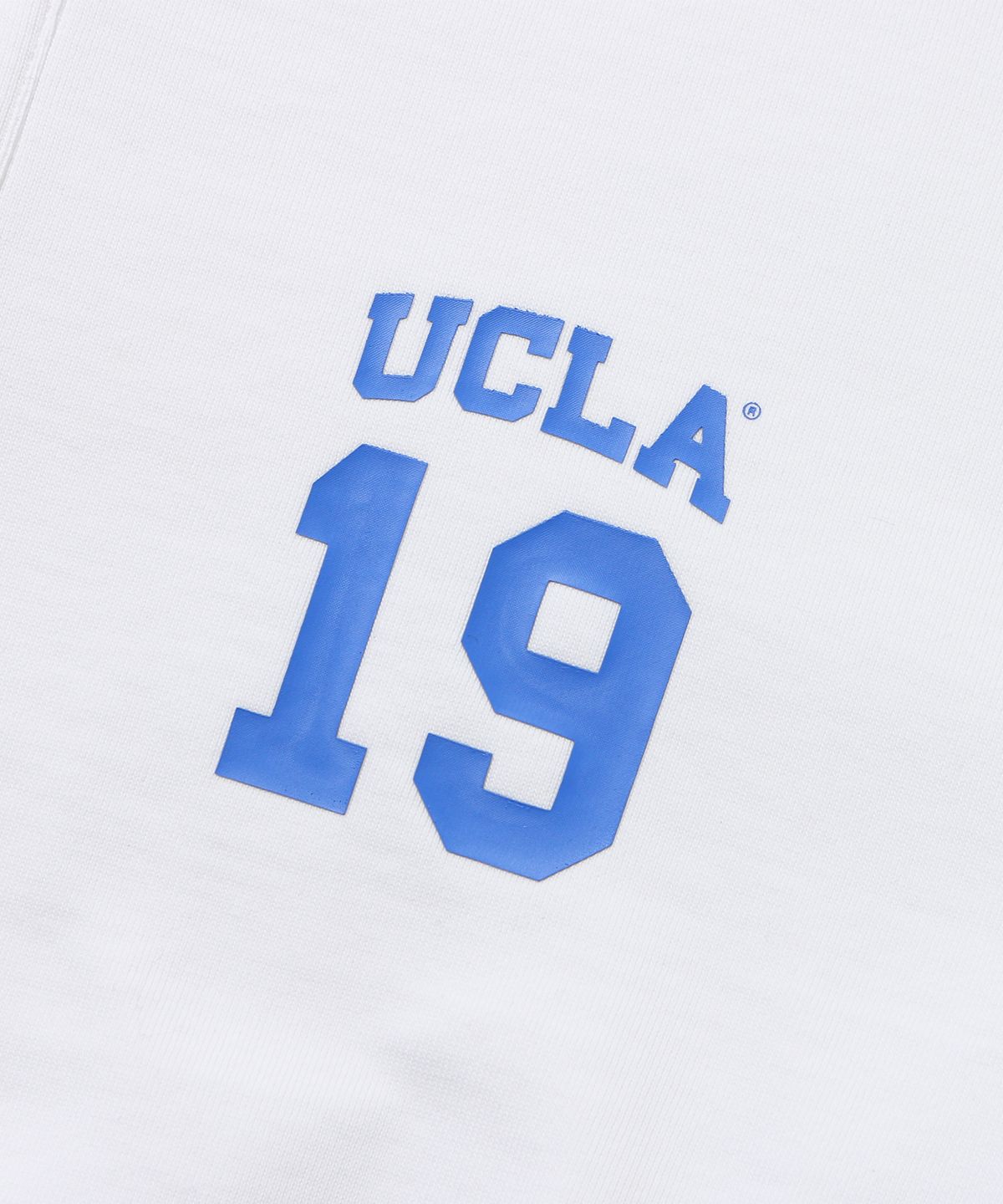 유씨엘에이(UCLA) 여성 1919 UCLA 칼라 기모 럭비셔츠[O-WHITE](UB9LT60)